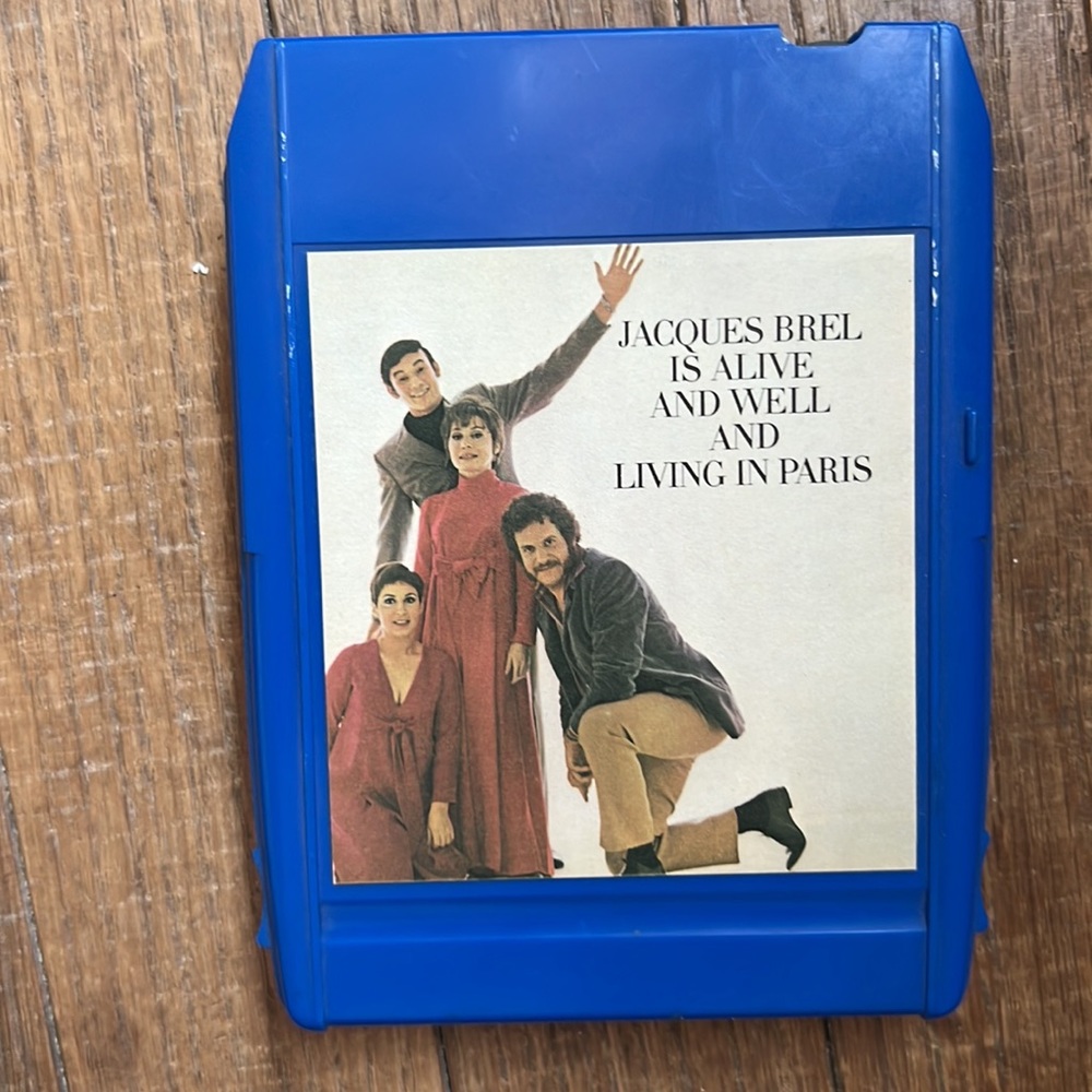 Jacques Brel is Alive and Well and Living in Paris 8-track cartridge tape